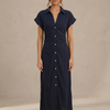 Denim | Vestido midi con botones