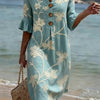 Vestido informal de mujer con estampado floral.