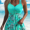 Fortunata | Conjunto de vestido de baño floral que cubre el vientre