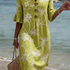 Vestido informal de mujer con estampado floral.