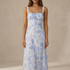 Floral | Vestido Azul