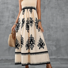 Martina | Vestido maxi con estampado artístico