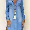 Donna | Vestido camisero vaquero casual elegante